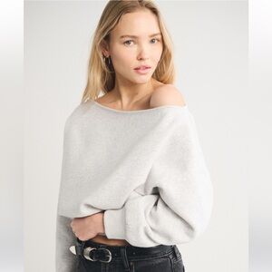 Abercrombie & Fitch Sunday Off The Shoulder Sweatshirt